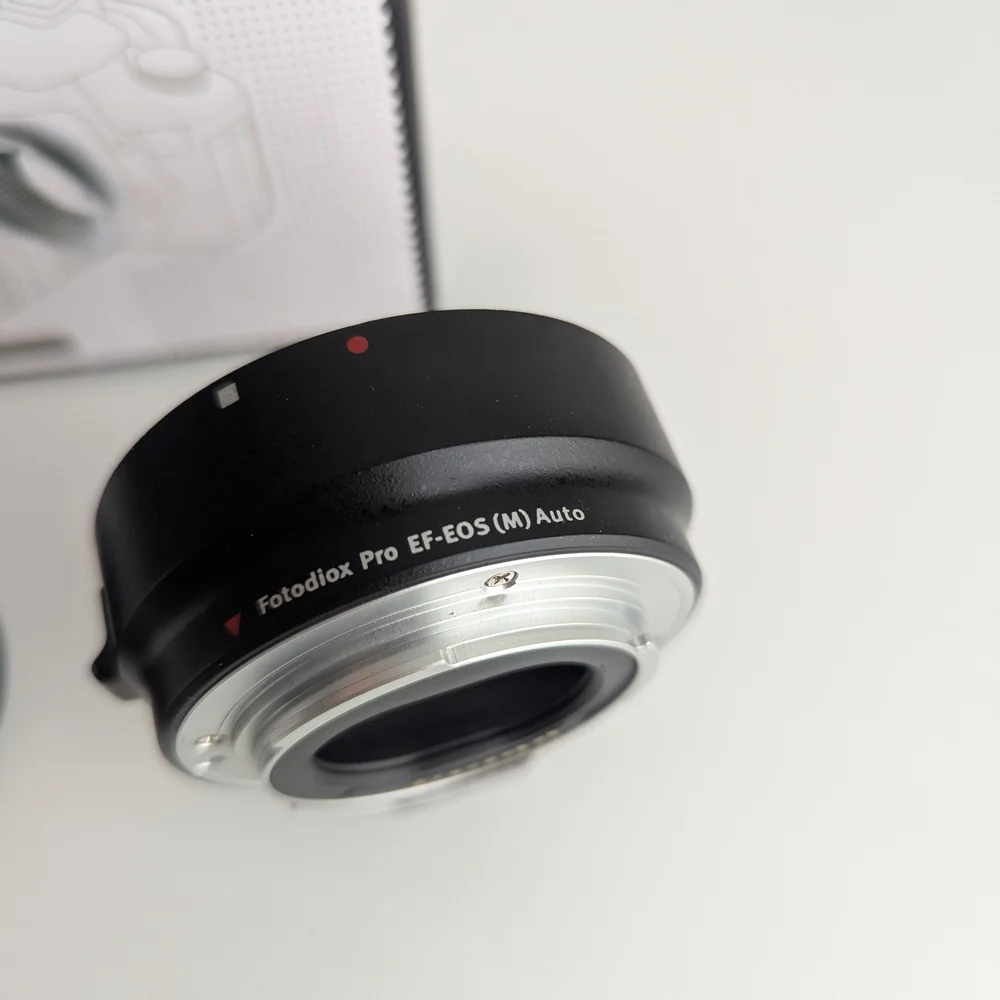 Fotodiox Pro Lens Mount Adapter for EOS-M camera body to use EOS-EF EFS lenses